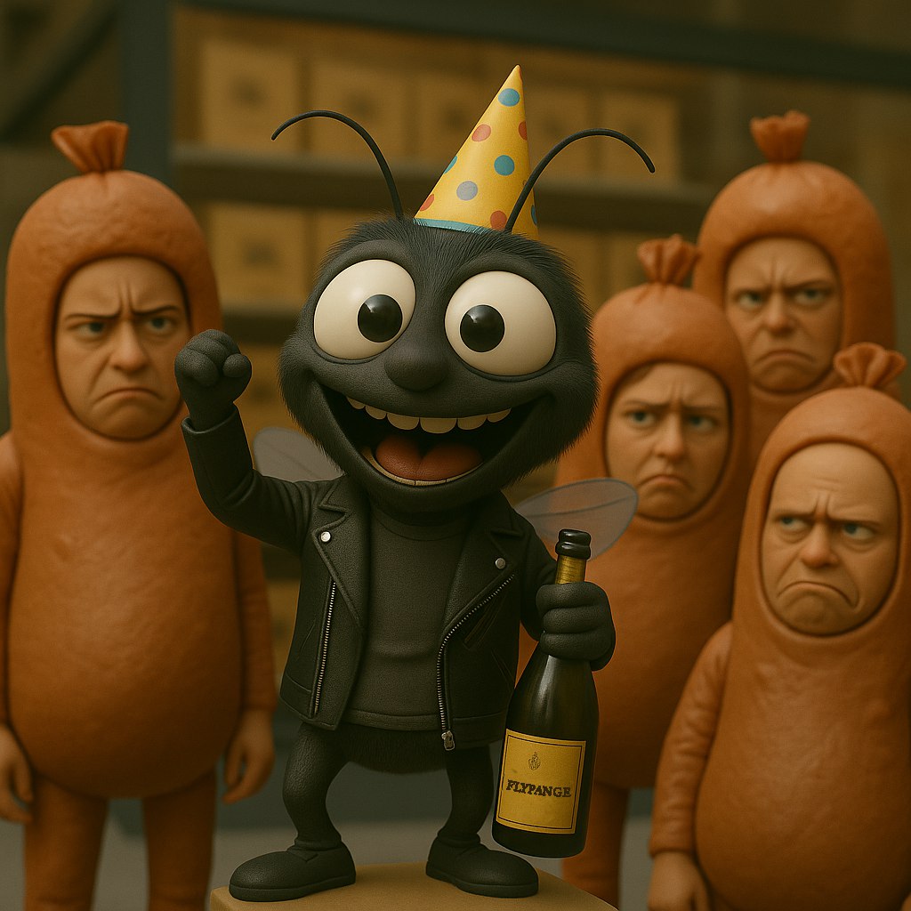 Pat the Fly — Run Fly mascot