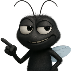 Pat the Fly — Run Fly mascot
