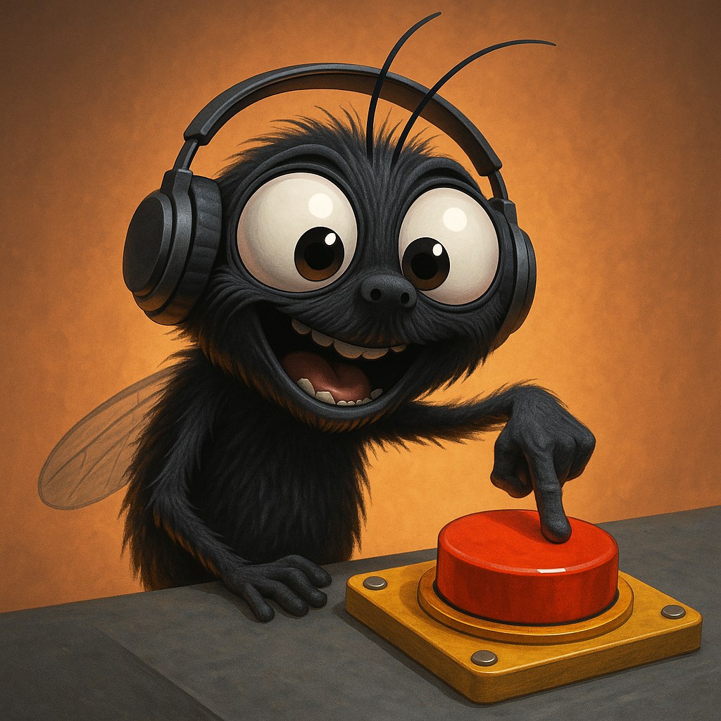 Pat the Fly — Run Fly mascot