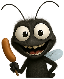 Pat the Fly — Run Fly mascot